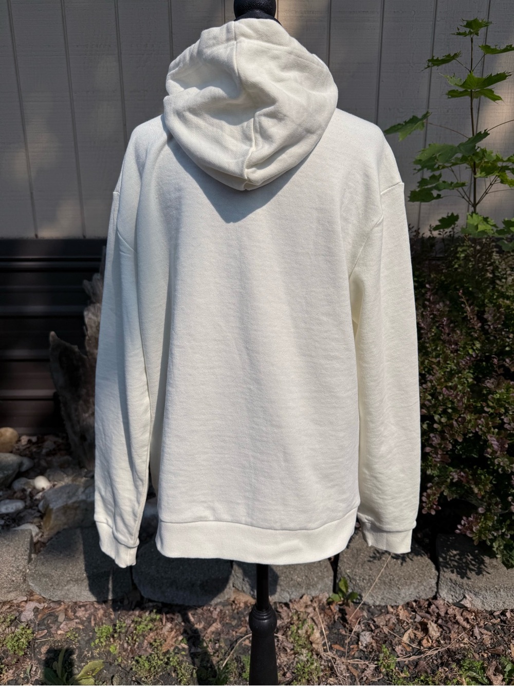 Women’s Cream Hooded Pullover Sweater - Picture 3 of 5